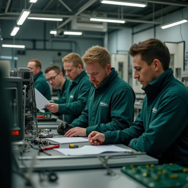 EnergieSlim monteurs in werkplaats
