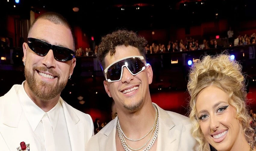 Travis Kelce Attends Amsterdam Eras Tour Show With Patrick And Brittany Mahomes